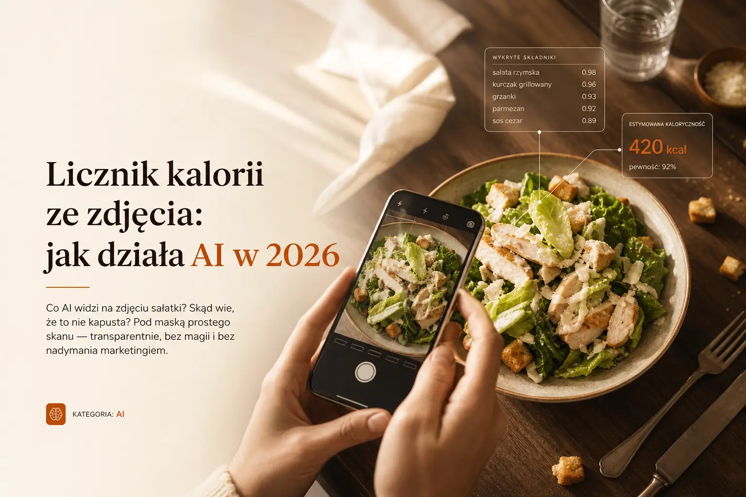 Licznik kalorii ze zdjęcia: jak działa AI w 2026